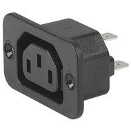 4732 - IEC Plug E, Cord Connector (Rewireable), Straight, max