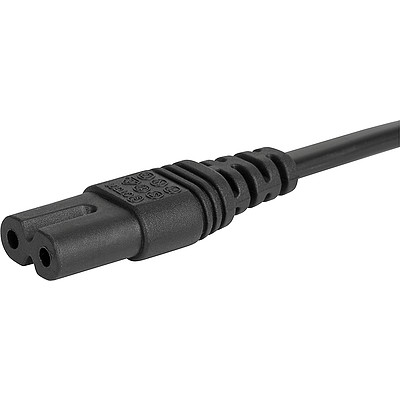 6013.0474  IEC Appliance Outlet C7 black straight
