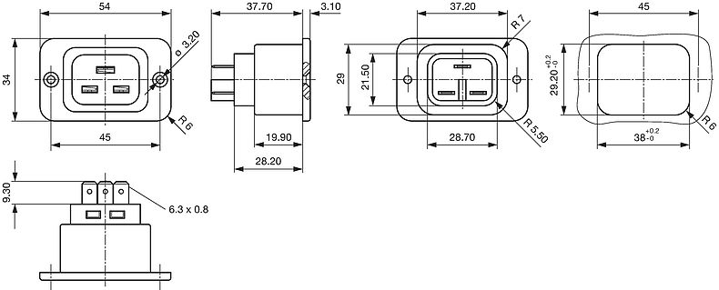 E 6003/6,3, Schurter