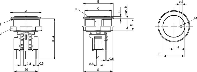 MSM MO - Metal Switch, Switching Voltage up to 250 VAC