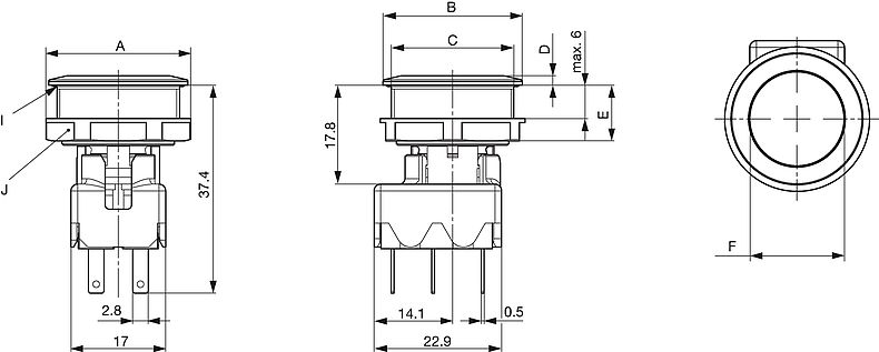 MSM MO - Metal Switch, Switching Voltage up to 250 VAC