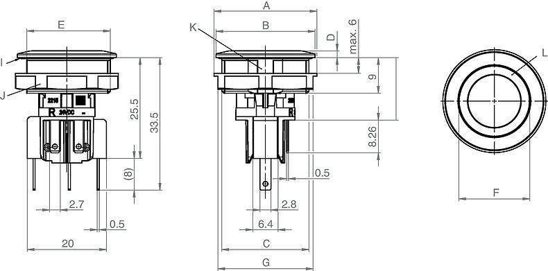 MSM II - Metal Switch, Switching Voltage up to 250 VAC